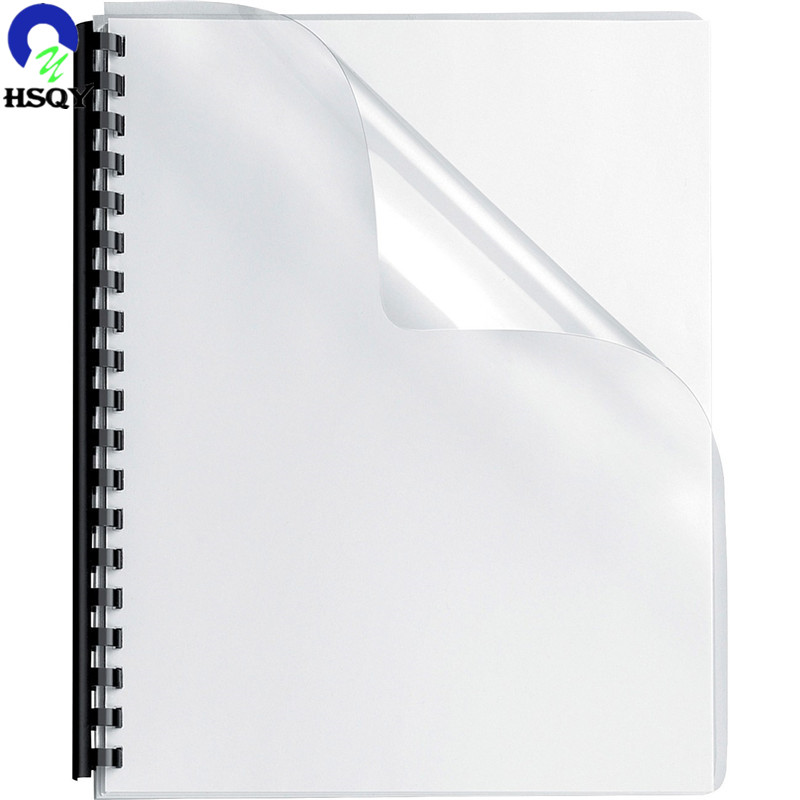 Lámina de PVC transparente de tamaño A4 para cubierta de vinculante de papelería